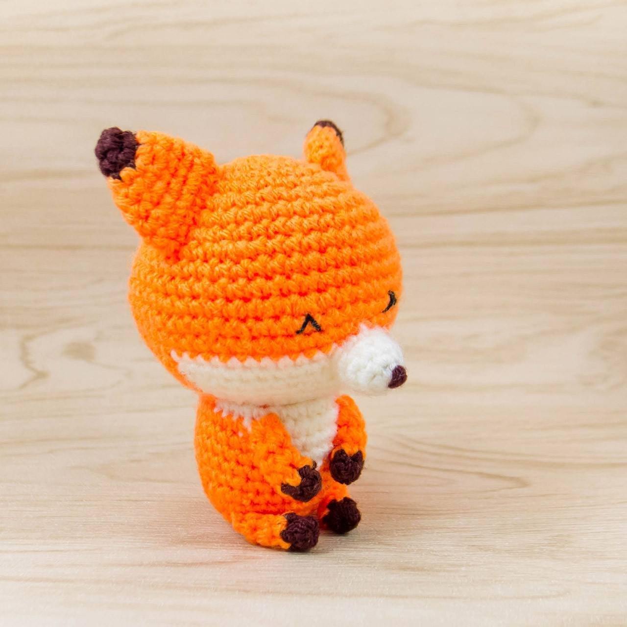 fox plush pattern Side View