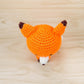 Crochet Fox Plush for Desk Decor Top View