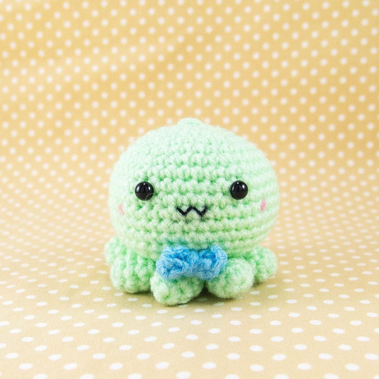 Octopus Crochet Toy in Green
