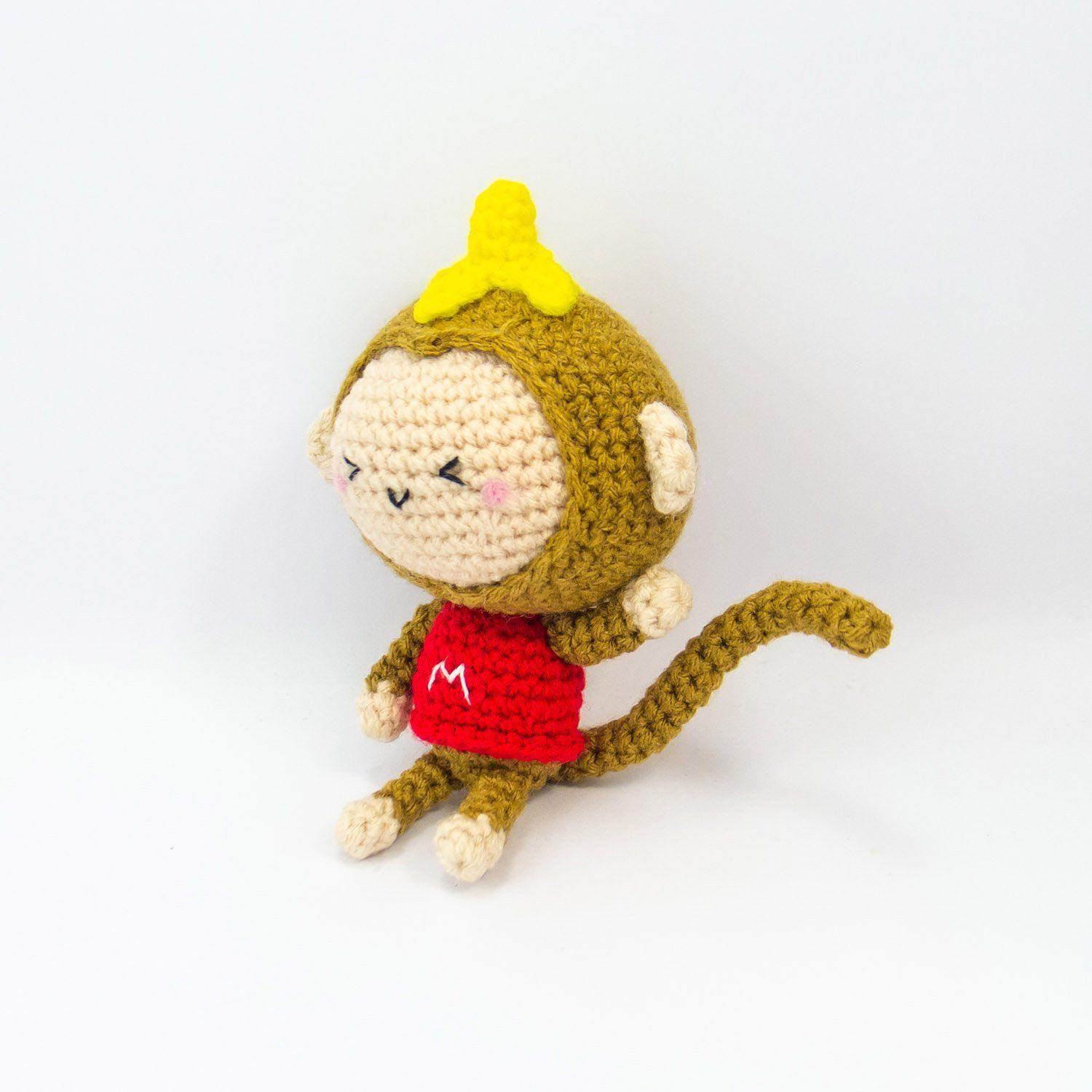 Stuffed monkey amigurumi pattern