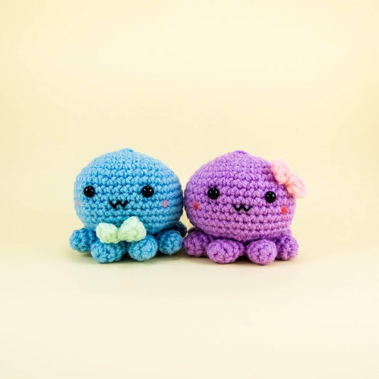 Plush Octopus Amigurumi Couple 
