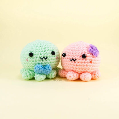 Plush Octopus Crochet Pattern for Couple