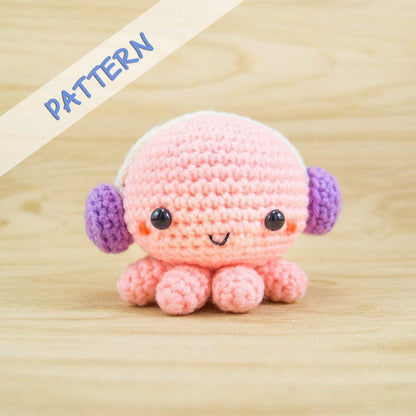 Octopus with Headphone Amigurumi Pattern