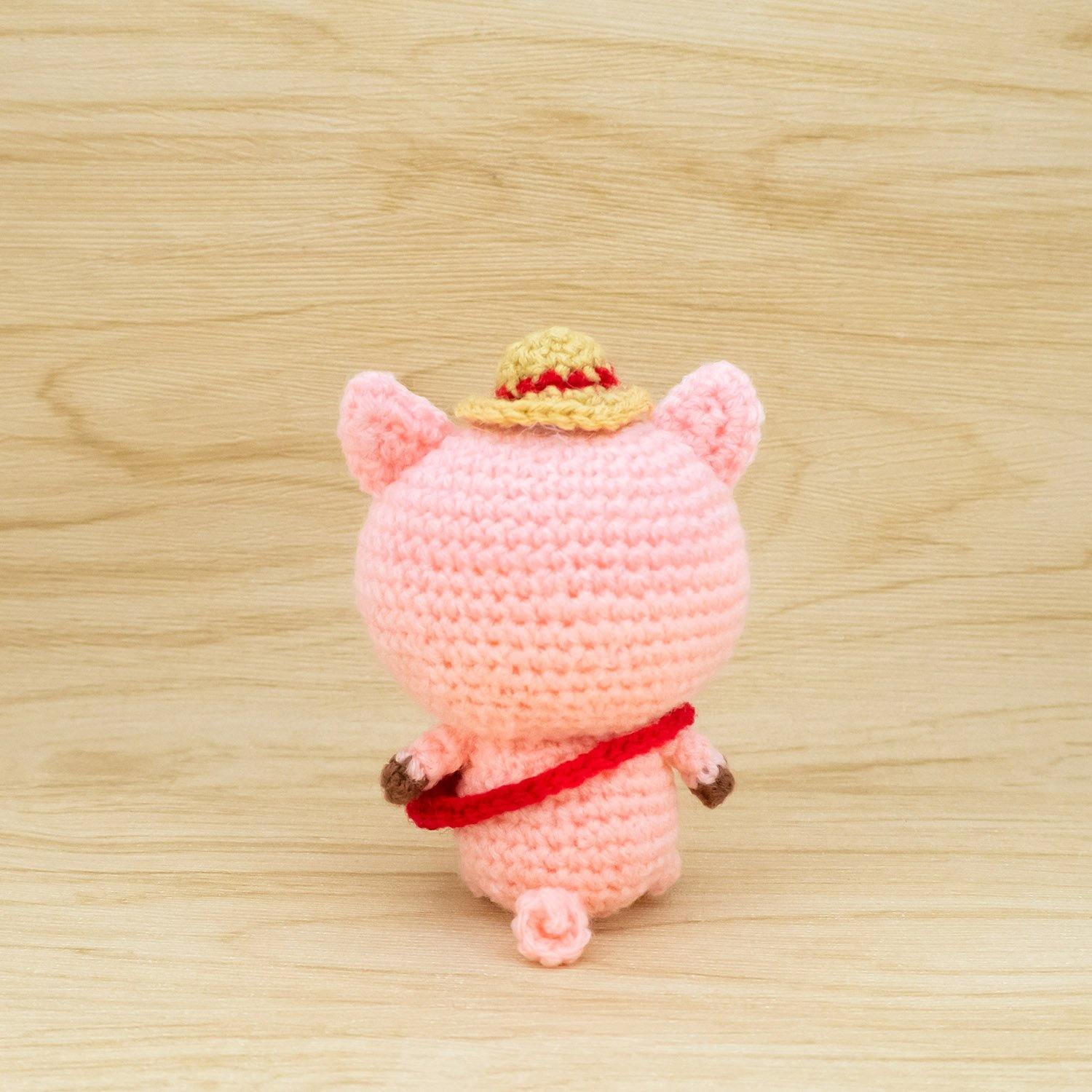 Pig Crochet Pattern - back