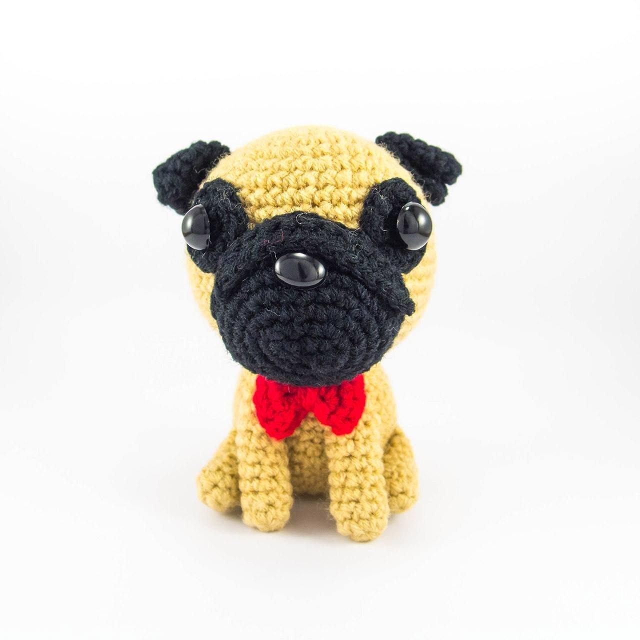 Crochet Pug Amigurumi For Desk Decor