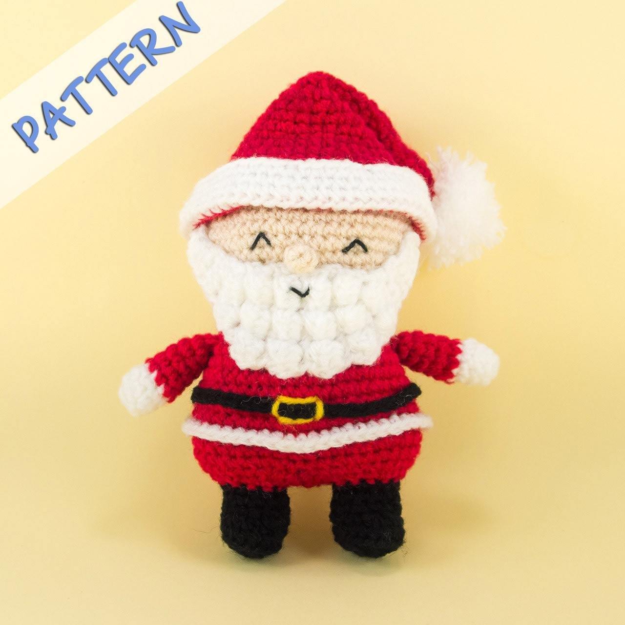 Christmas Set Crochet Pattern Santa Claus Amigurumi