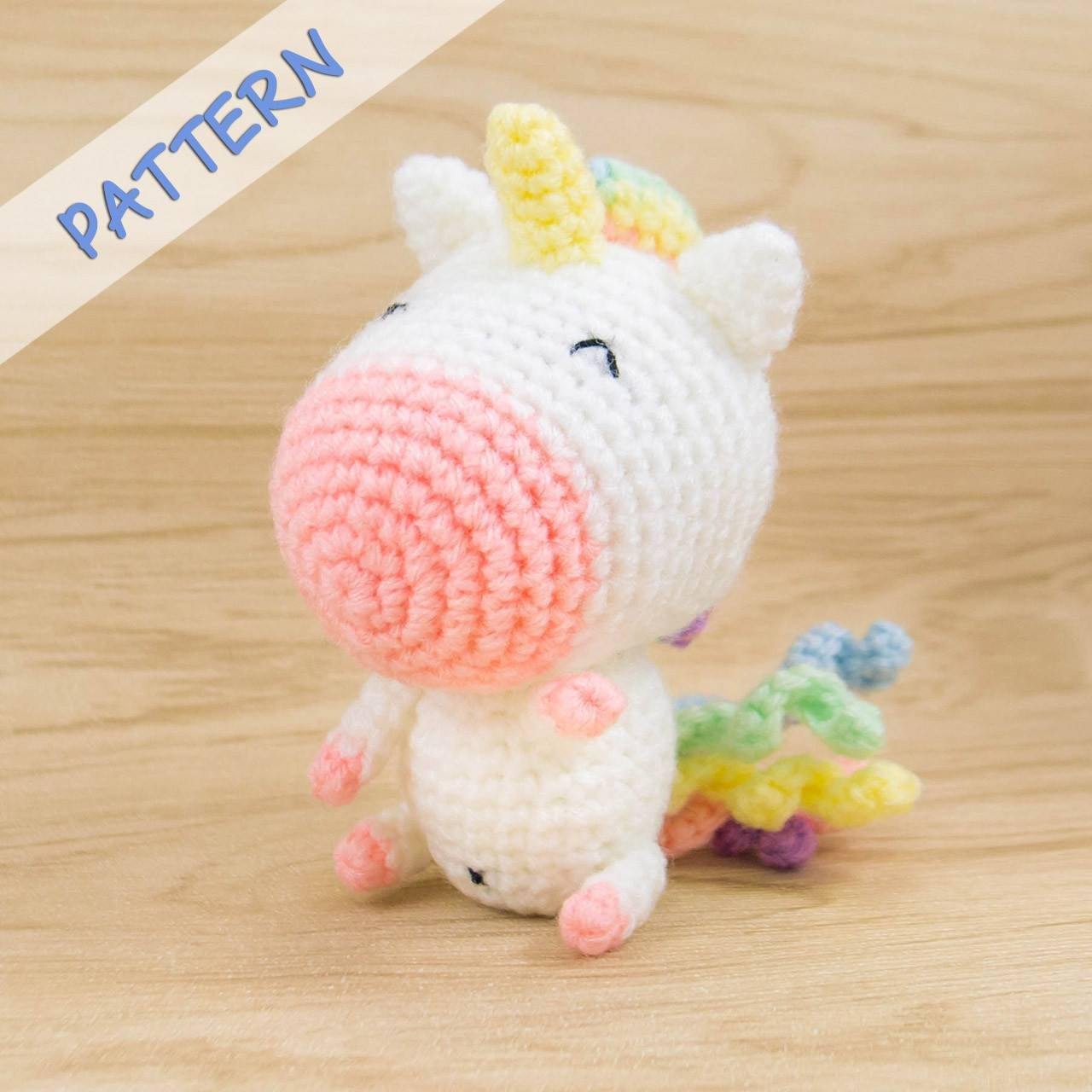 Rainbow Unicorn Amigurumi Pattern