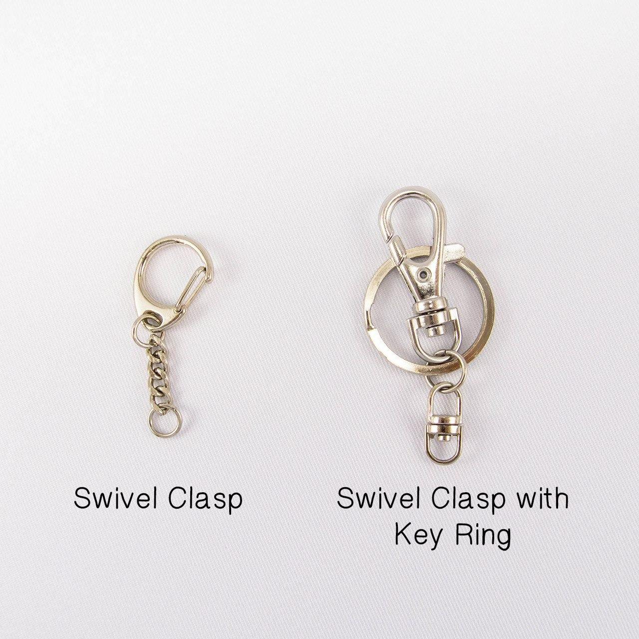 Swivel clasp and key ring options